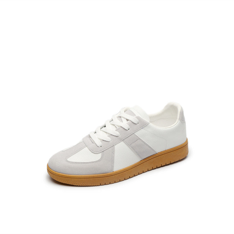 Dame retro joggesko for hverdagsbruk. Komfortabel fritidssko med flatsåle og snøring, trendy motestil.