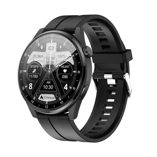 Moderne dame smartklokke med sporty reim. Overvåker puls, blodtrykk og aktivitet for en sunn livsstil.