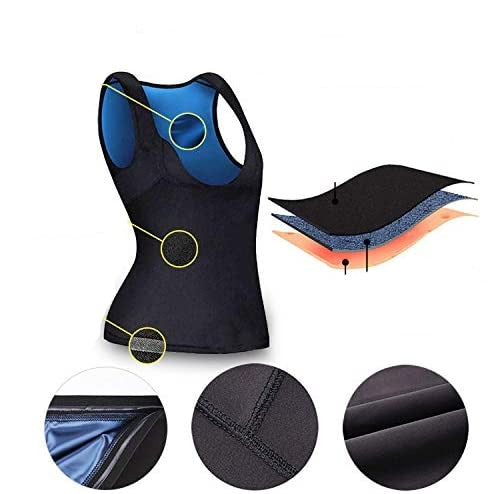Sportslig dame svettevest kroppsformer, perfekt for fitness, slanking og intens treningseffekt.
