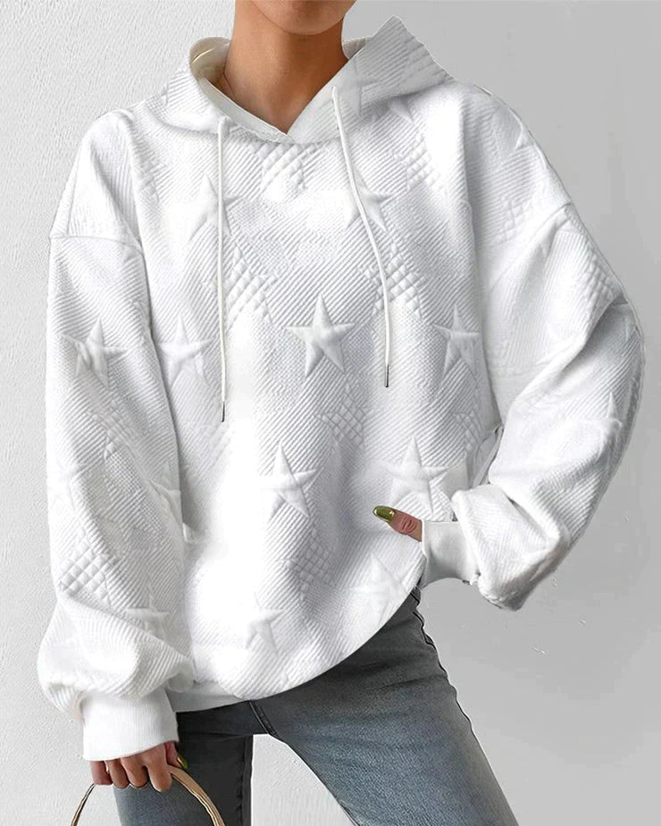 Stilren dame genser med ribbestrikk, ideell for høst og vinter. Komfortabel og casual sweatshirt for damemote.