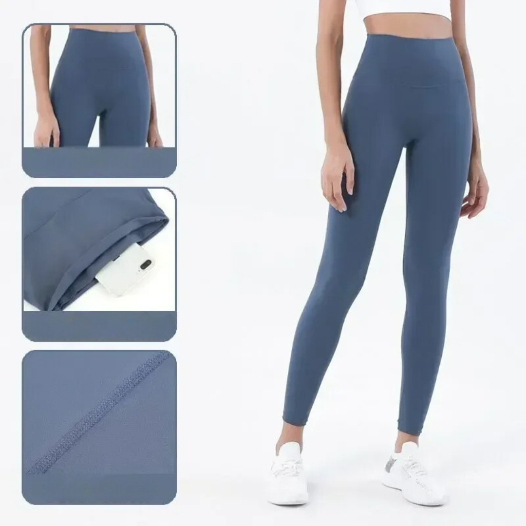 Elegant yogaklær sett til dame. Sømløst design for maksimal komfort under trening.