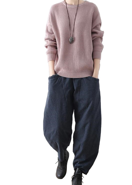 Dame vinterbukser i oversized stil for maksimal komfort og hverdagsbruk. Myke, varme bukser for kaldere dager.