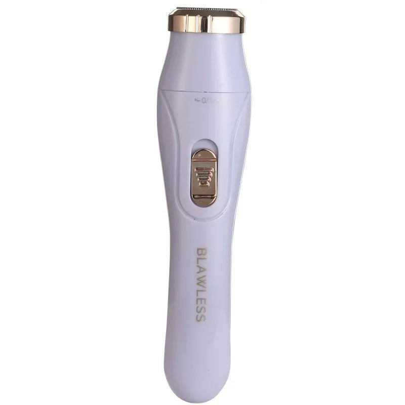 Reisevennlig oppladbar damebarbermaskin med trimmer for presisjonsstyling og glatt, silkemyk hud.
