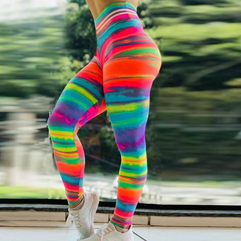 Høy midje treningsklær for kvinner, lilla scrunch butt leggings for treningsstudio