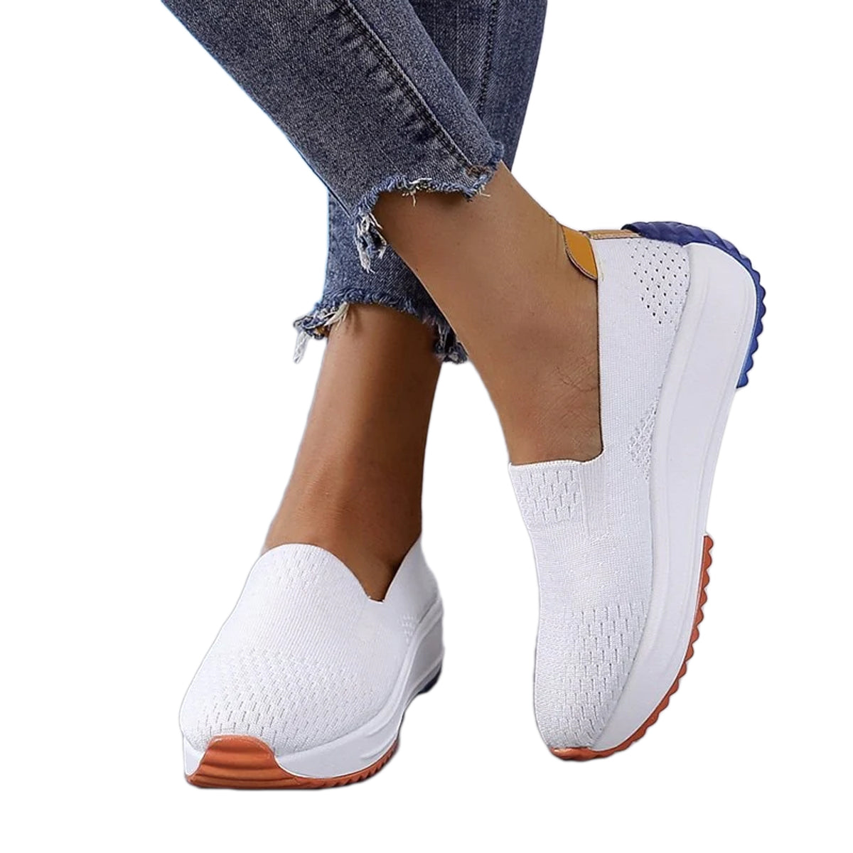 Damen Sportschuhe aus schwarzem Mesh, atmungsaktiv, für Sport & Freizeit