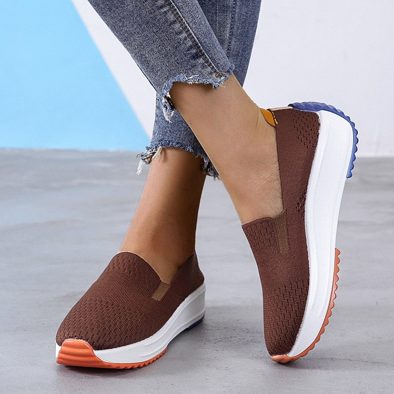 Leichte Damen-Sportschuhe aus schwarzem Mesh-Gewebe, bequem für tägliche Aktivitäten