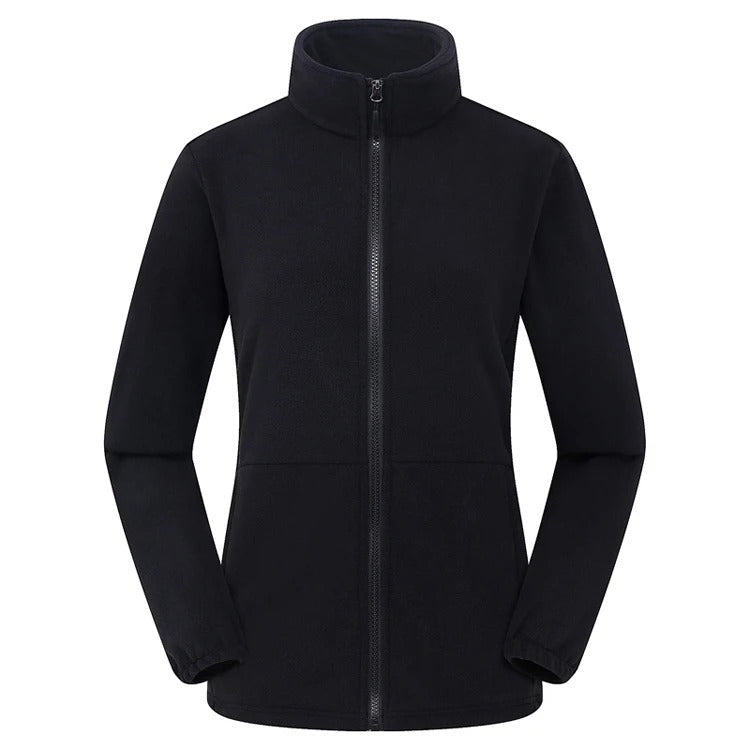 Damen Thermo Fleecejacke, winddicht & atmungsaktiv, ideal für Outdoor, Wandern & Trekking