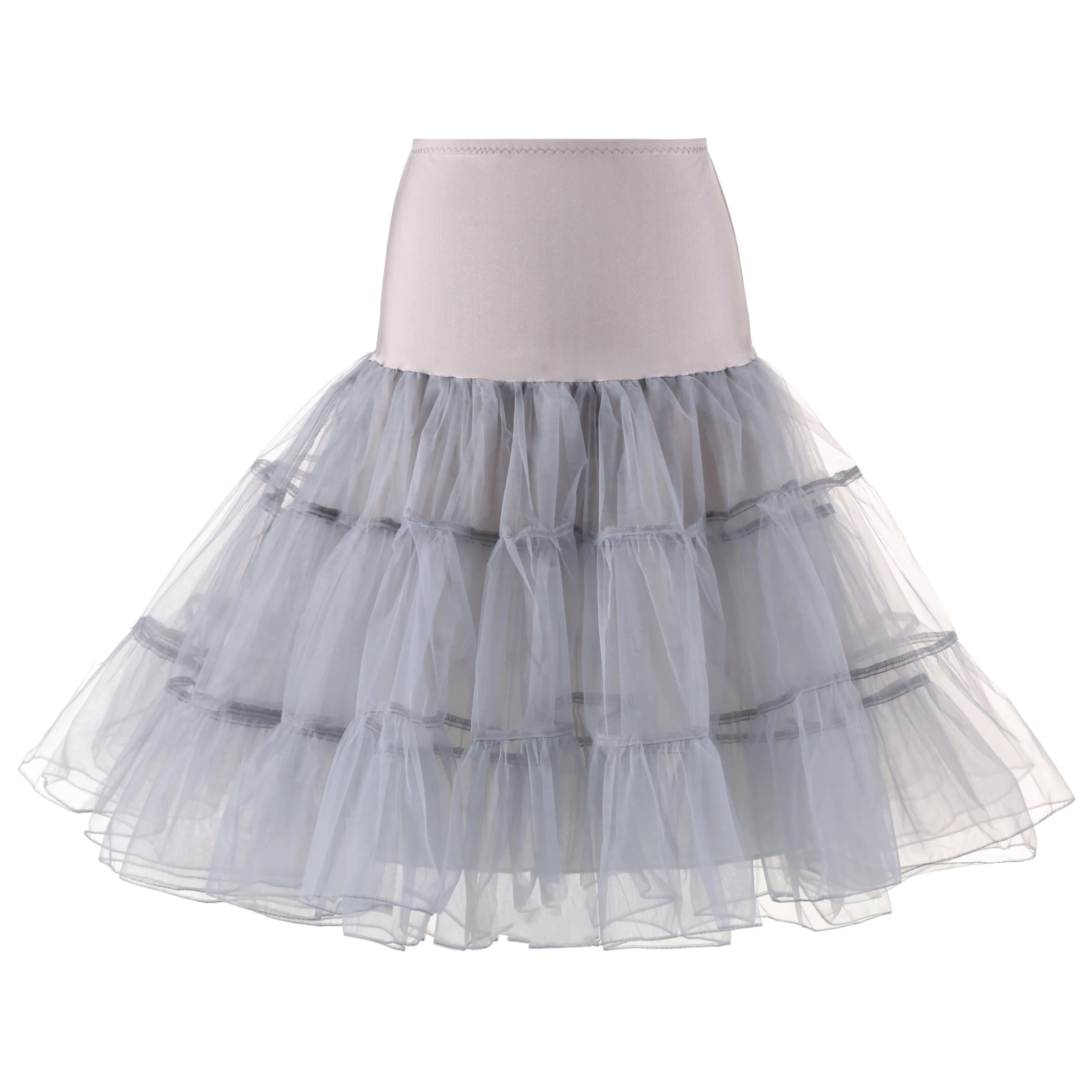 Dame retro petticoat av fin tyll, svart, perfekt for vintage klær