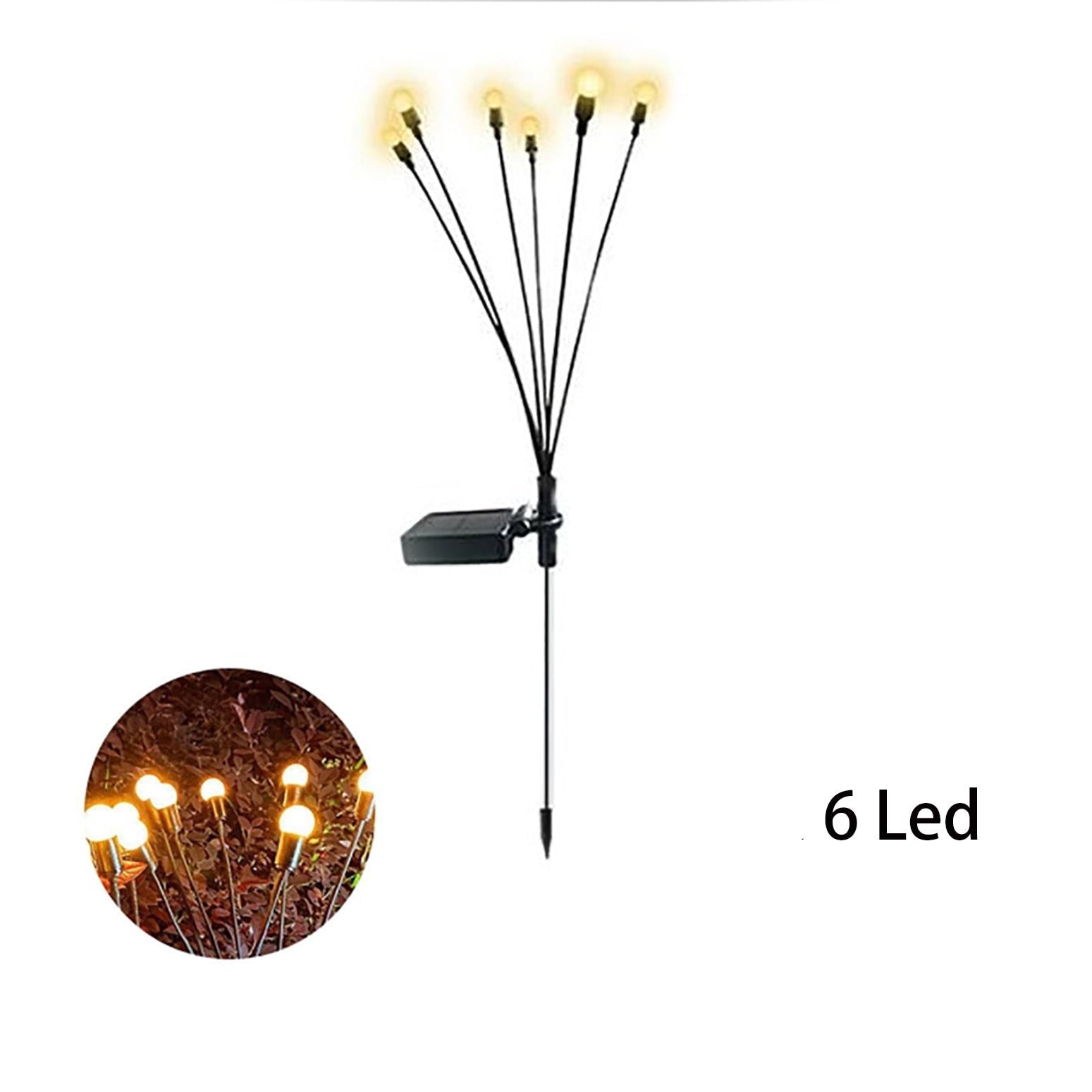 Flere dansende solar ildfluelys LED i en gruppe, perfekt utendørsbelysning og hagedekor.