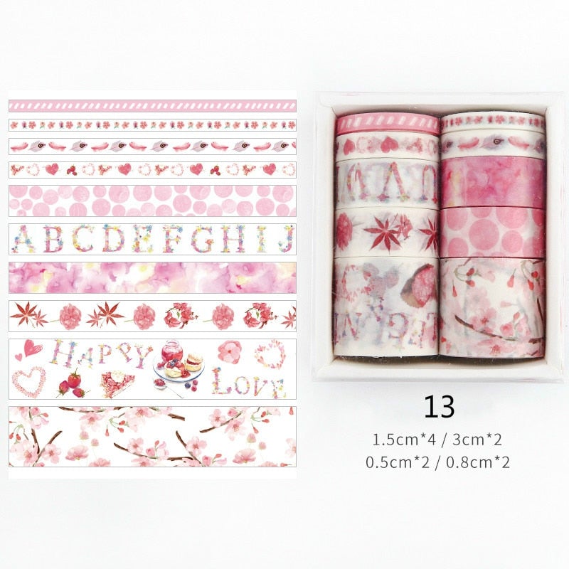 Washi tape for hobbybruk, gir et personlig preg på alle typer overflater.