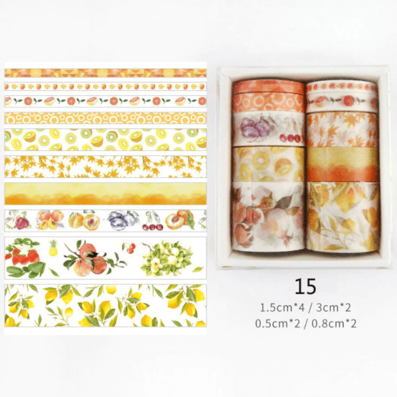 Washi tape sett for kreative gaver, håndverk og hjemmedekorasjon med stil.