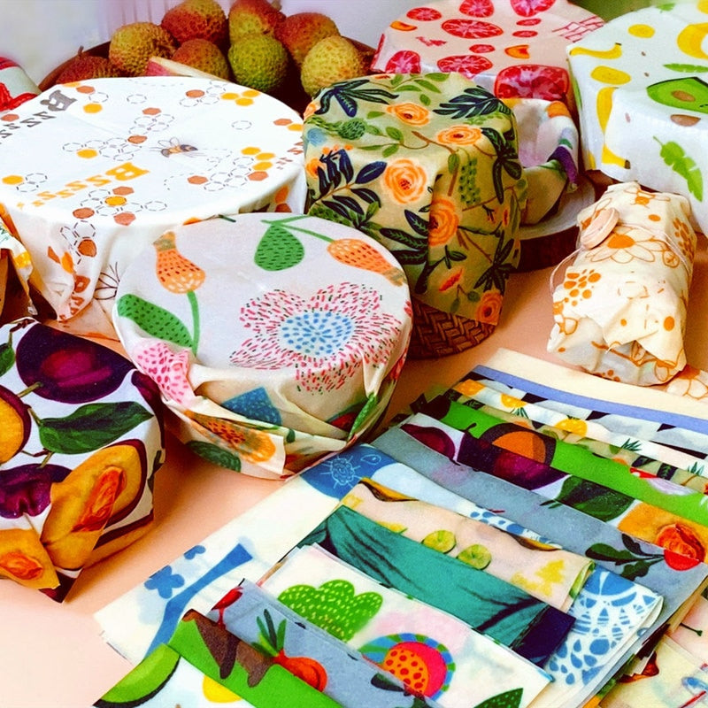 Miljøvennlig bivokspapir i 3-pk som plastfri DIY matinnpakning