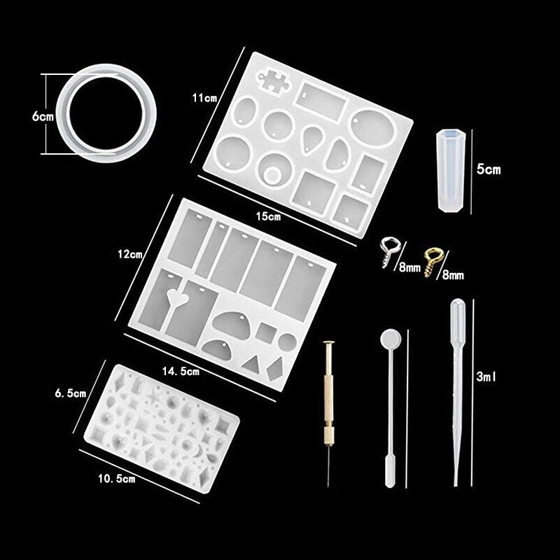 Perfekt gavesett for DIY-entusiaster. Harpiksformer til kreative smykker, håndverk og personlige gaver.