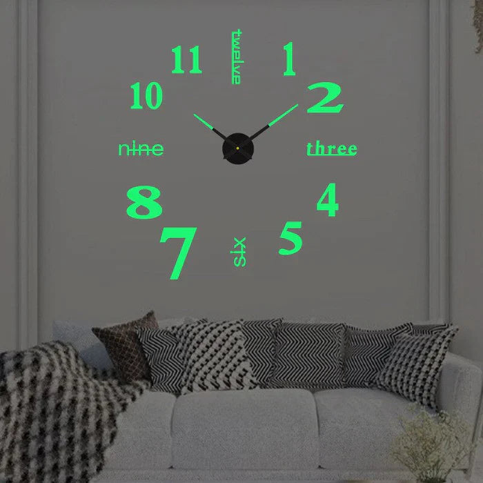 Abstrakt DIY veggklokke med moderne design. Skaper et unikt fokuspunkt og løfter hjemmeinnredningen. Kreativ klokke.