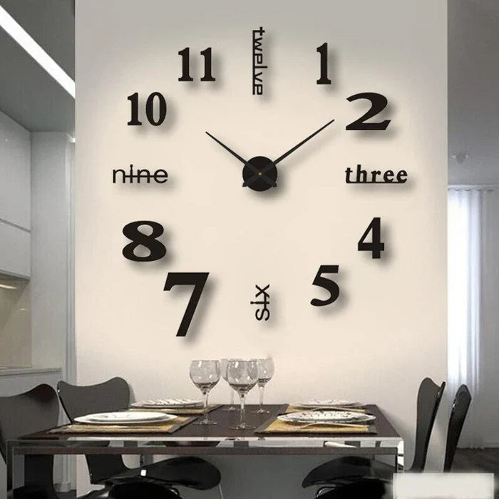 DIY veggklokke som sentral del av moderne hjemmeinnredning. Fleksibel størrelse og design for personlig stil.
