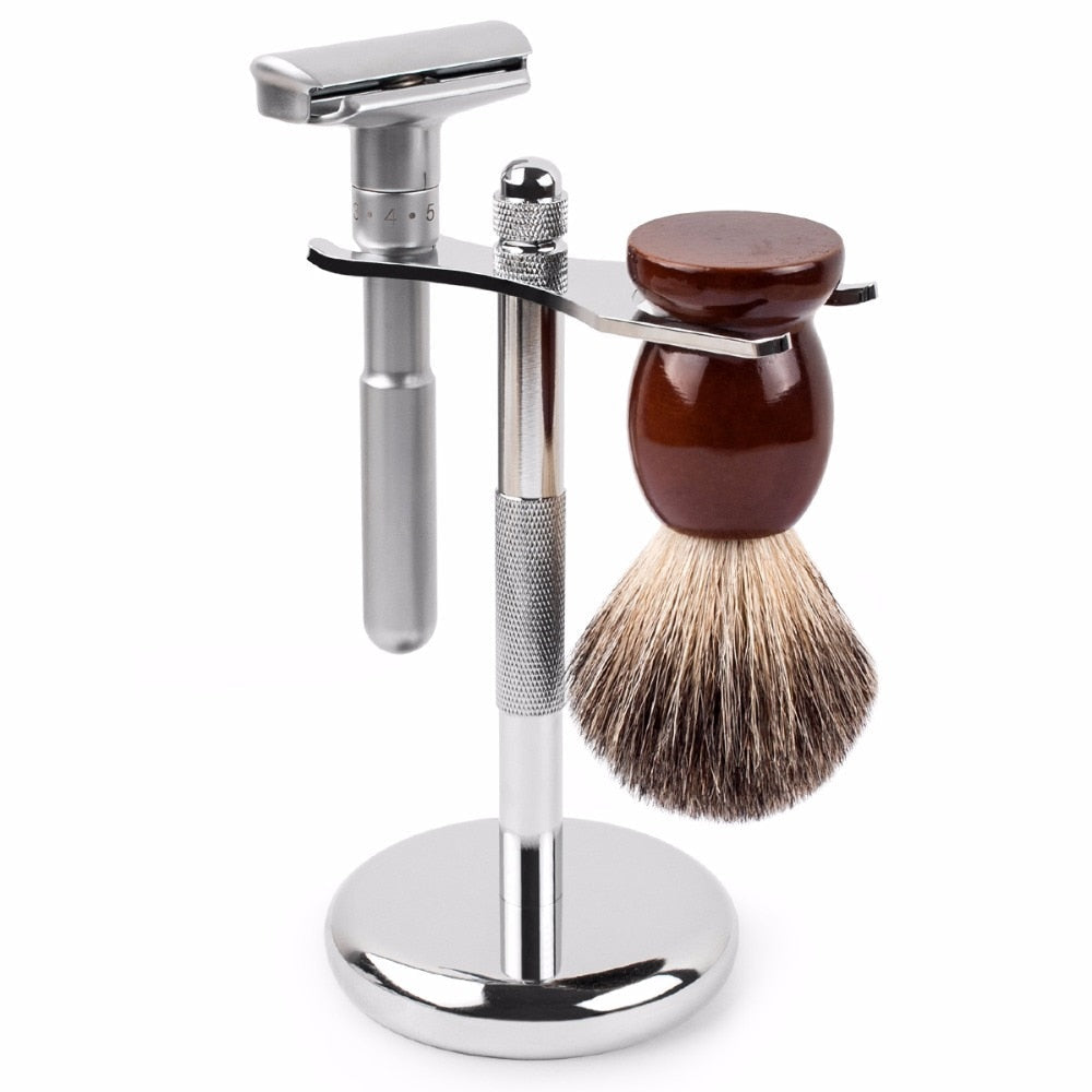 Ergonomisk sikkerhetshøvel for presis herre- og damebarbering. Gir mindre hudirritasjon, mer effektivt.