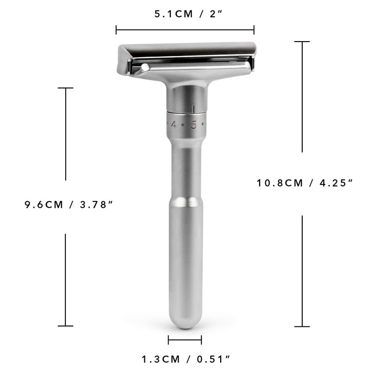 Høy kvalitets sikkerhetshøvel for en glatt og nær barbering. Optimal for hudpleie og bærekraftig livsstil.