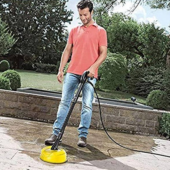Utendørs overflatevasker. Effektiv og rask rengjøring av innkjørsel, terrasse uten sprut.