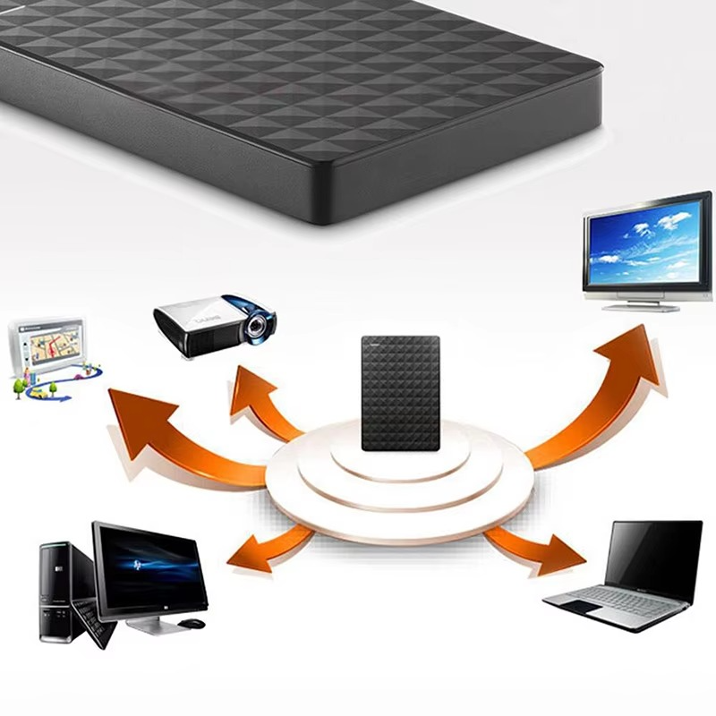 Massiv 8TB ekstern harddisk, gir rikelig med bærbar lagring og rask sikkerhetskopi via USB3.0.