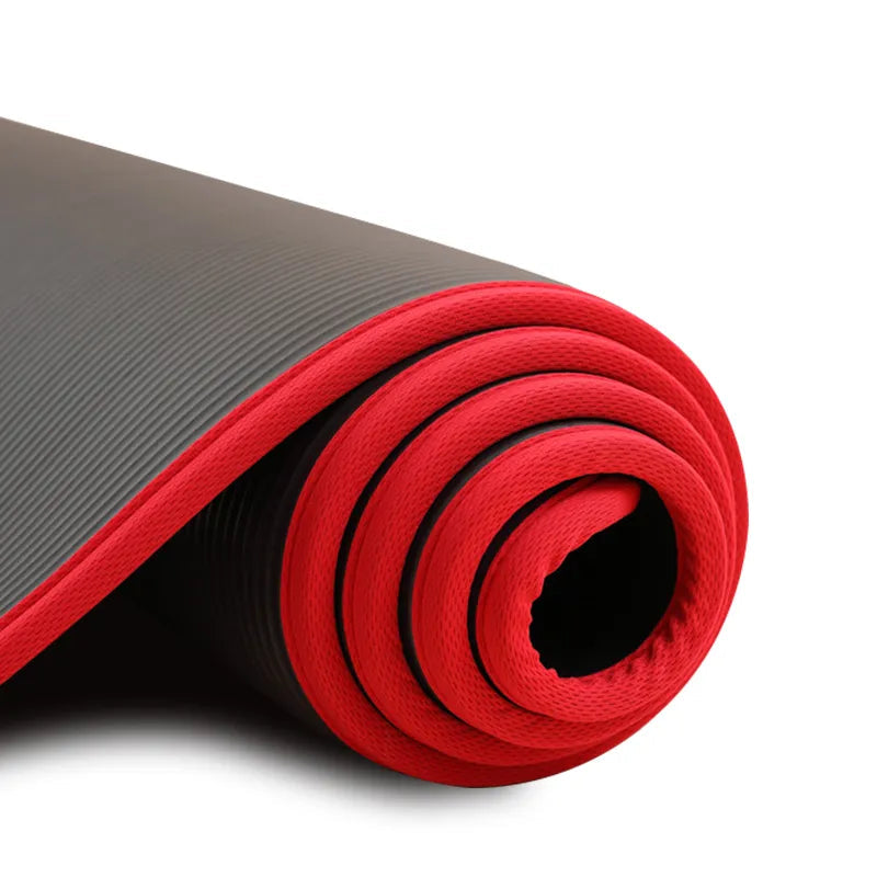 Komfortabel og ekstra tykk yogamatte for kvinner, anti-skli, gir god demping til trening.