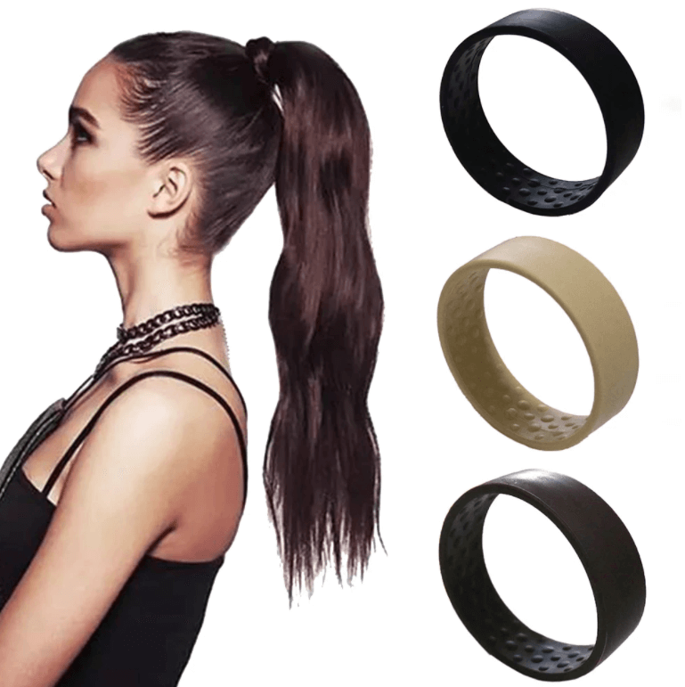 Elastisk hårband for hestehale, perfekt for enkel styling og behagelig hold for kvinner.