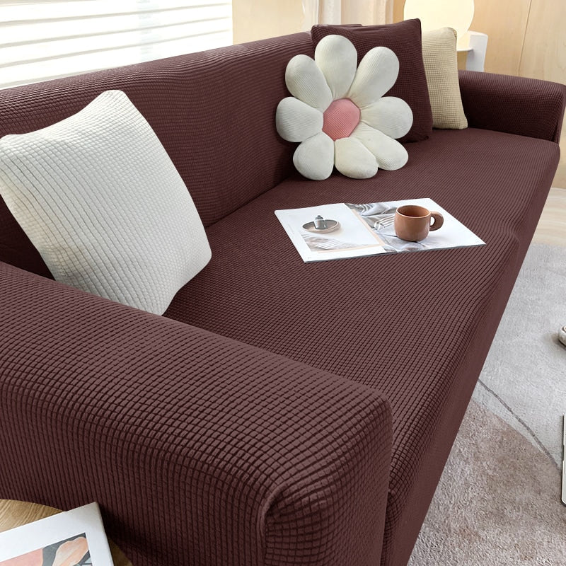 Beskytt din sofa med et slitesterkt, elastisk sofatrekk. Ideelt for familier med kjæledyr som ønsker beskyttelse.