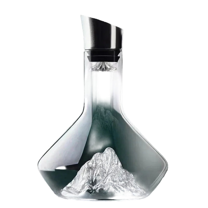 Elegant 1500 ml krystall vinkaraffel for rødvin, ideell for lufting og servering. Håndlaget design for vinelskere.