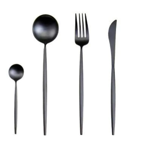 Elegant 24-dels bestikksett for 6, perfekt for moderne borddekking og middagsselskaper.