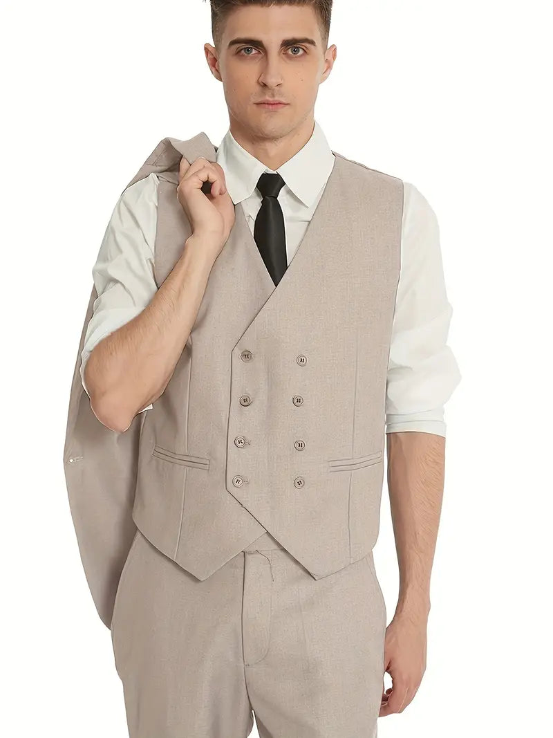 Formell herredress, perfekt for bryllup, selskap og businessmøter. Blazer, vest og bukser.