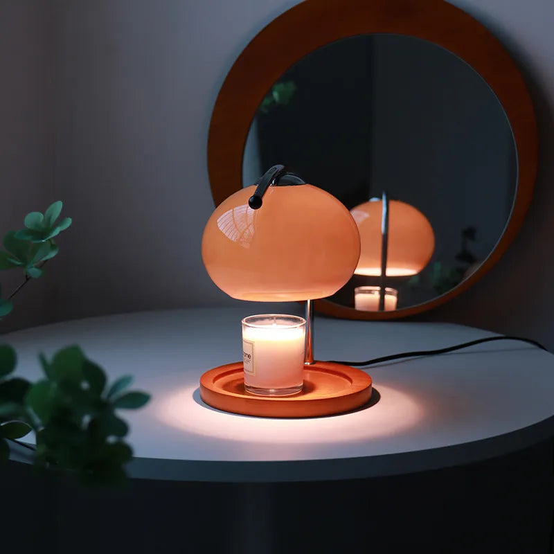 Duftlampe med justerbart stemningslys for avslapning. Dekorativ bordlampe for moderne interiørdesign.