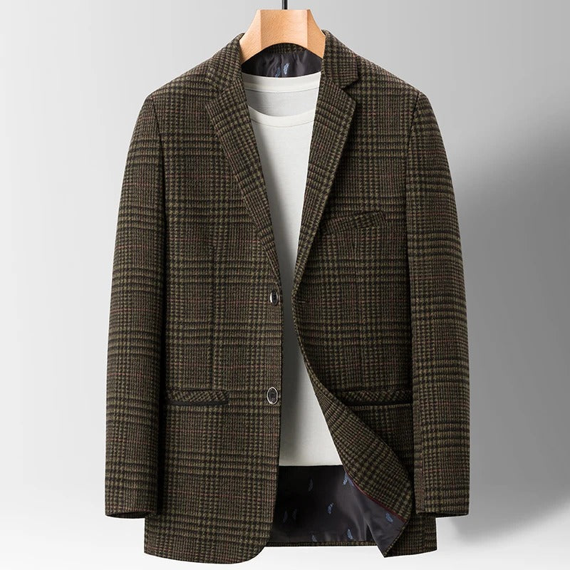 Sort herreblazer, en tidløs klassiker for en sofistikert og elegant garderobe. Lett å style.