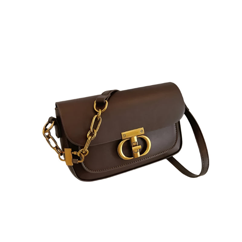 Svart minimalistisk dameveske, moderne crossbody stil. Elegant tilbehør for enhver anledning.