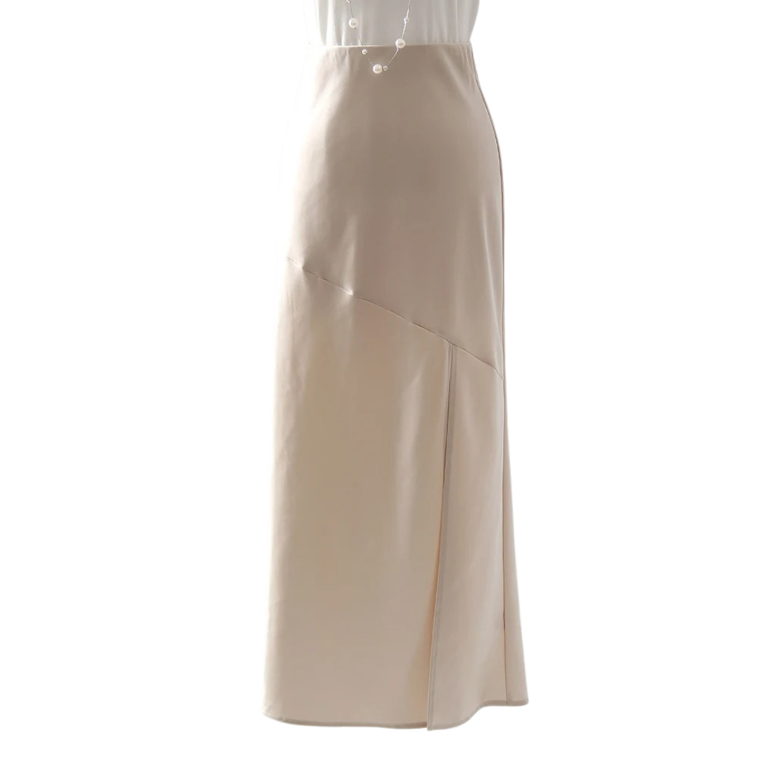 Svart elegant bodycon maxiskjørt. Kroppsnært dameskjørt ideelt for formelle anledninger eller vår/sommer.