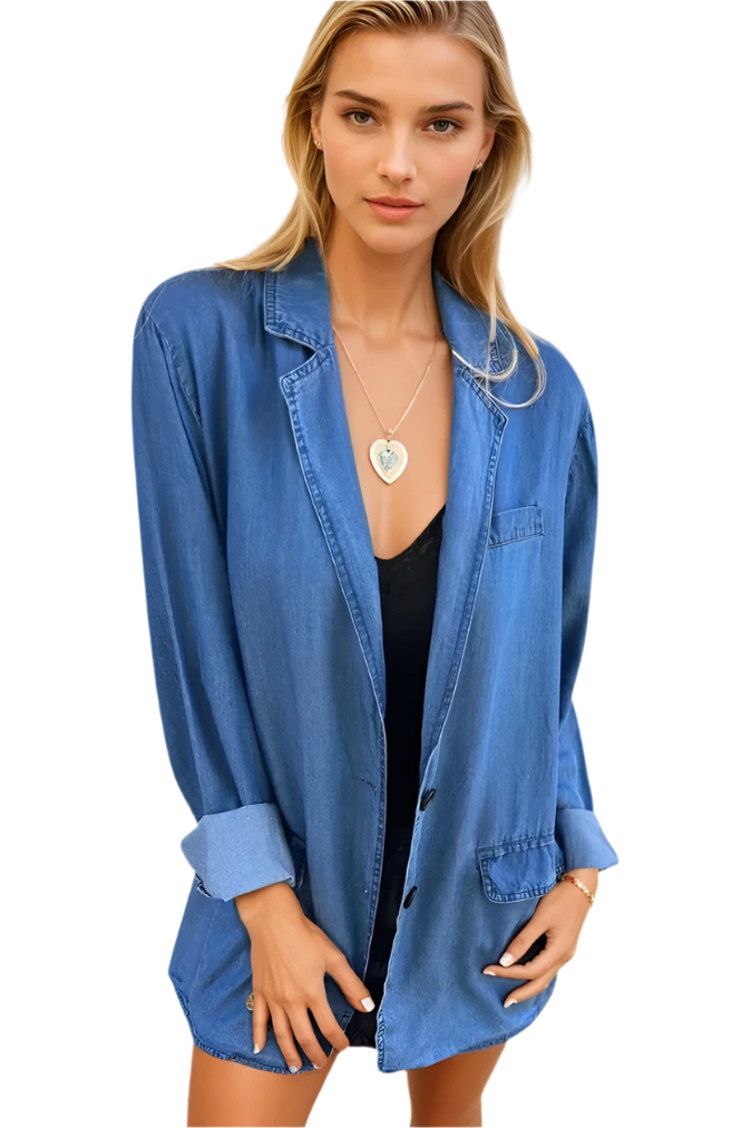 Elegant dame casual blazer for en stilfull hverdag. Klassisk jakke som løfter antrekket.