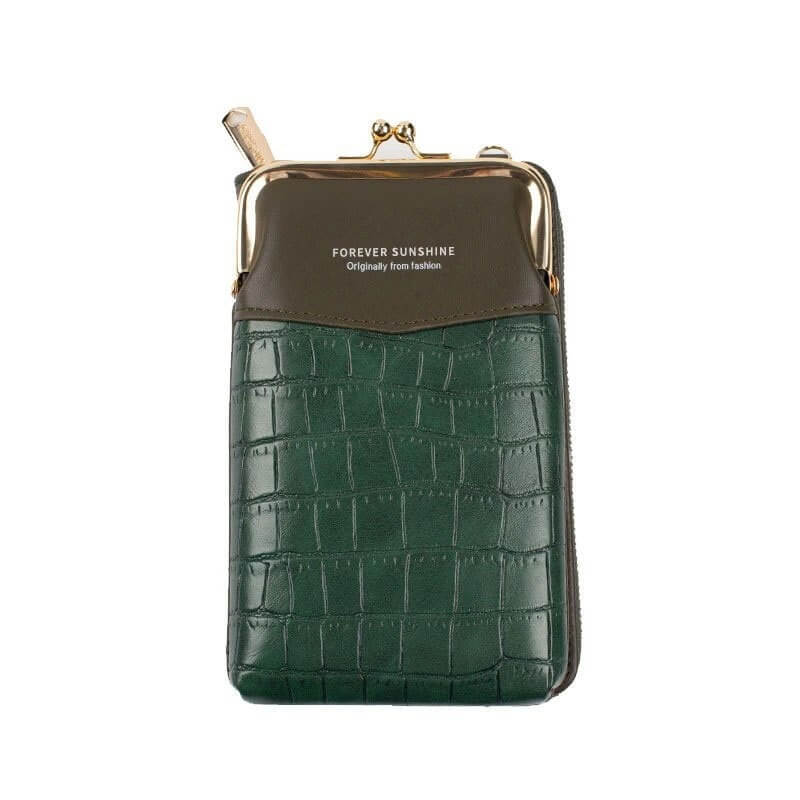 Stilig og organisert crossbody miniveske for kvinner, holder orden på telefon og essensielle ting.