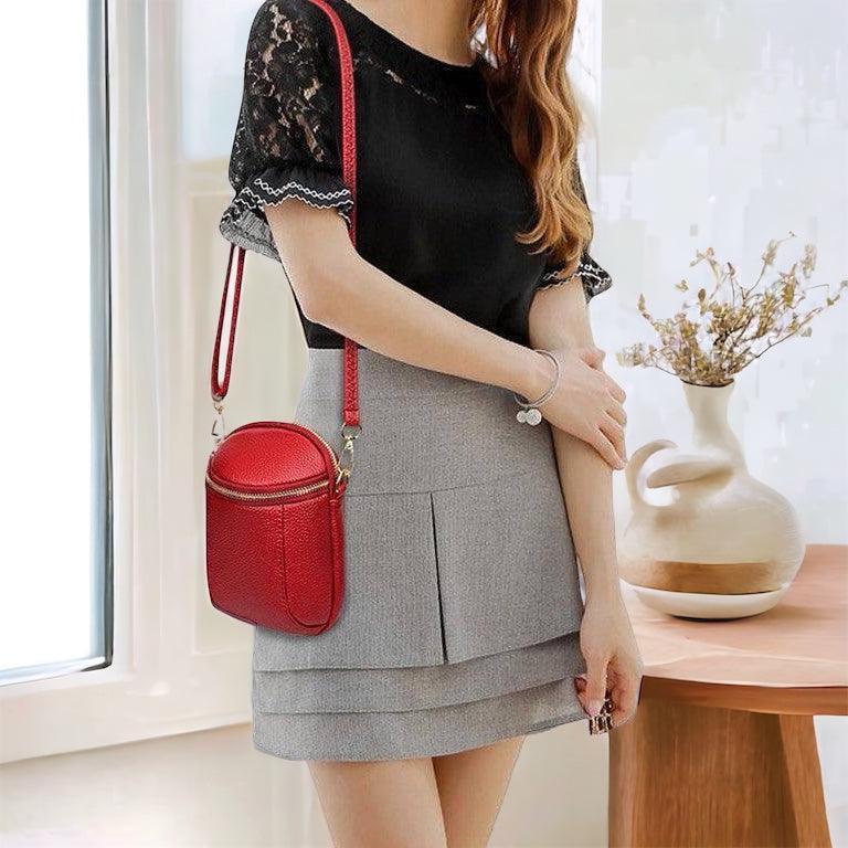 Moderne dameveske: stilfull vegansk lær crossbody som passer til enhver anledning.
