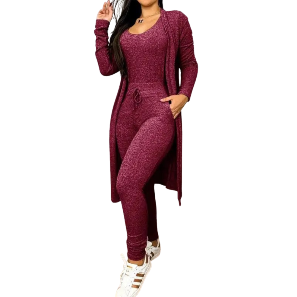 Detaljbilde av snøring på midjen av den elegante jumpsuiten, gir justerbar passform. Kvinneklær.