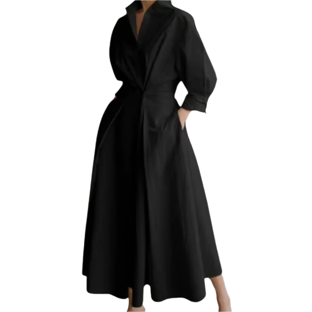 Elegant dame maxikjole med justerbare stropper for fest og bryllup. Komfortabel lang kjole for kvinner.
