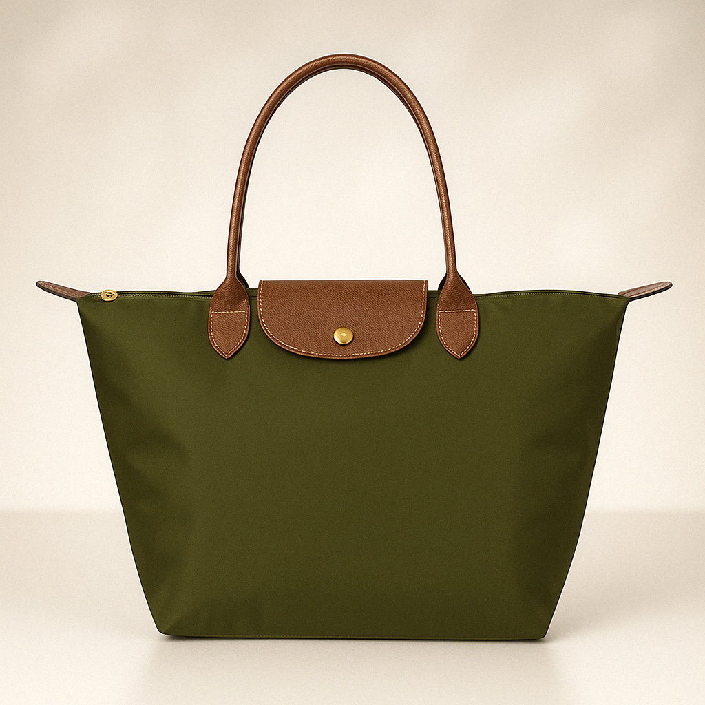 Romslig toteveske for dame, vanntett og allsidig. Elegant stil for hverdagen og reiser.