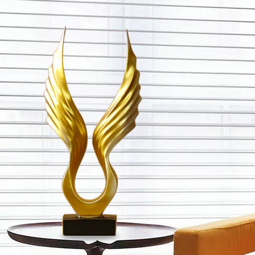 Tidløs englevinge skulptur som gaveide. Et kunstnerisk preg for elegante hjem og interiør.