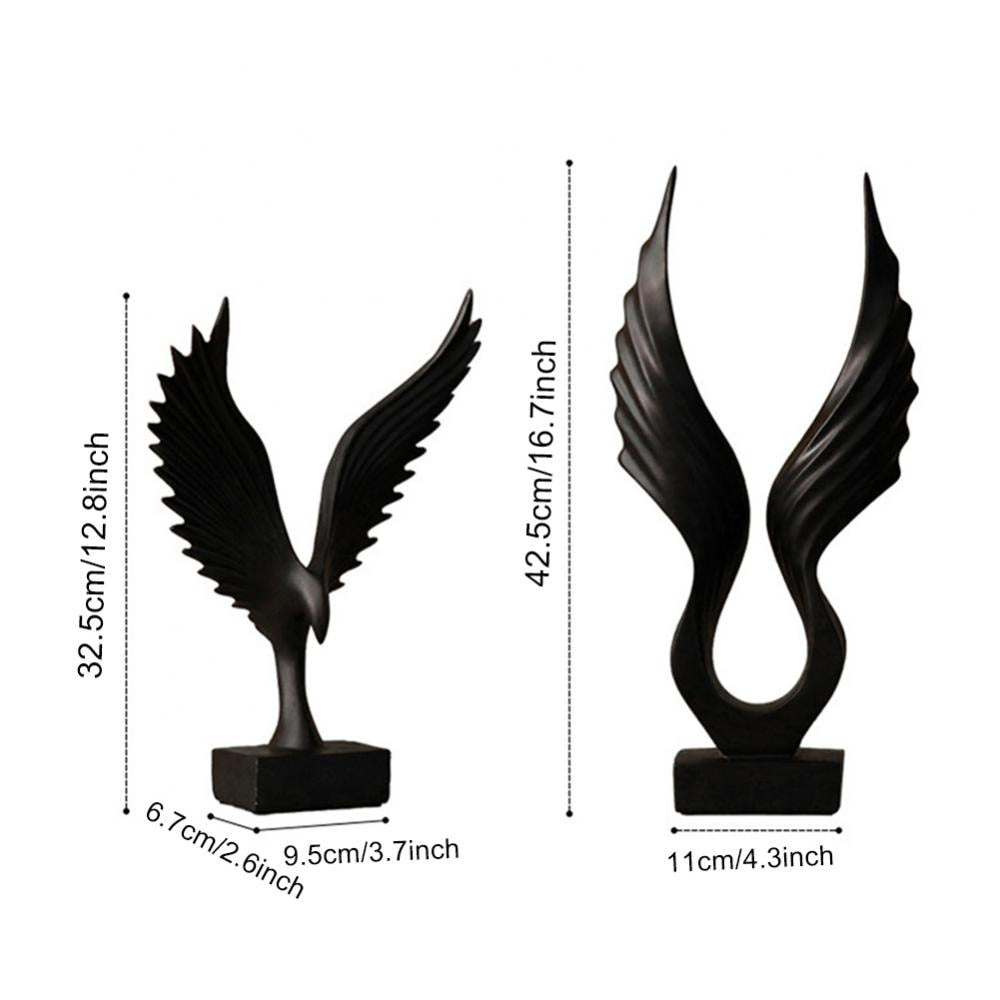 Luksuriøs englevinge skulptur med elegant design. For sofistikert innredning og hjemmedekor.