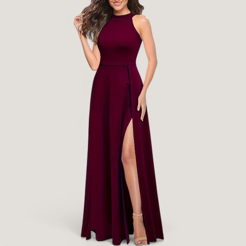 Kvinners elegante ermeløse maxi kjole, komfortabel og allsidig sommer- eller festkjole.
