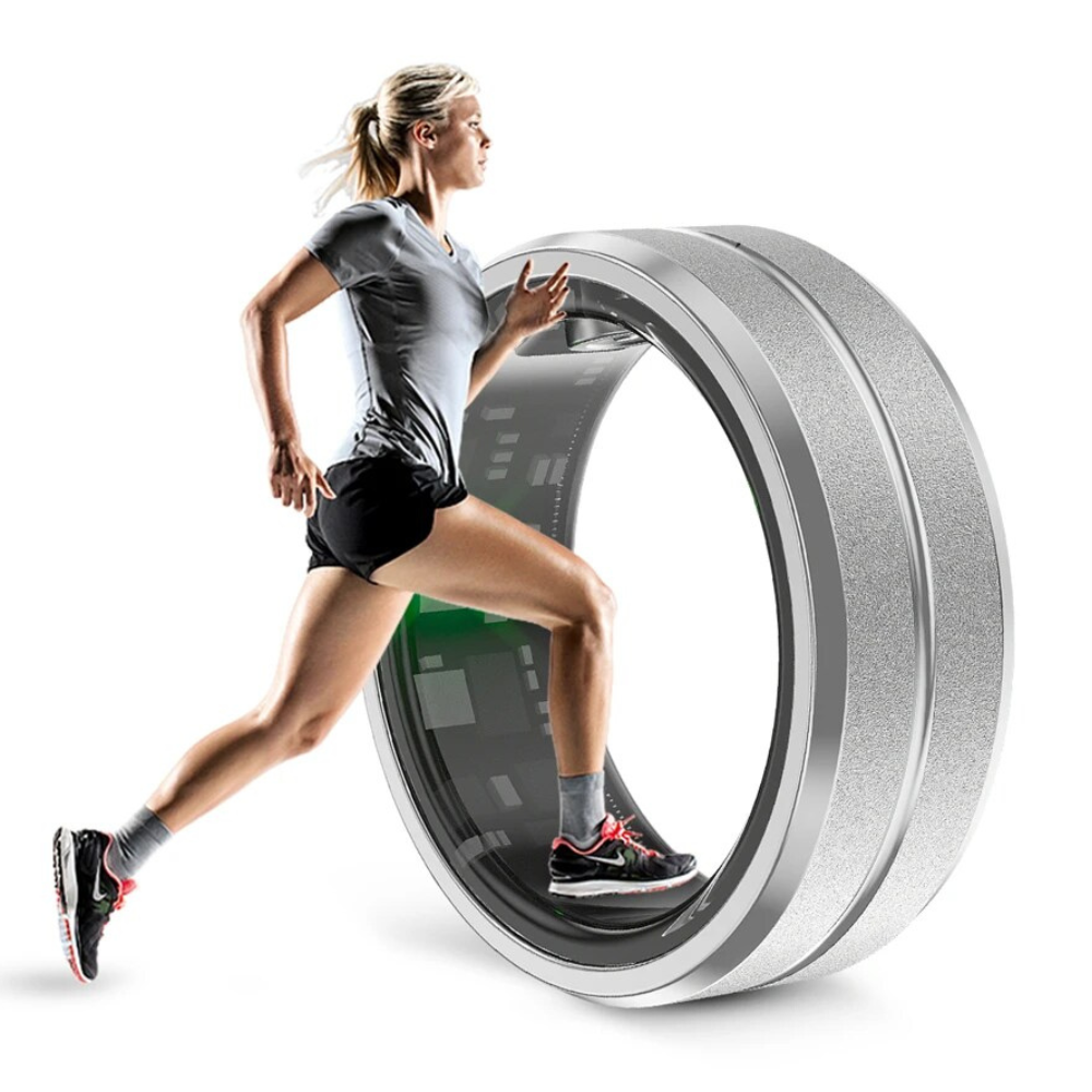 Elegant fitnessring med avansert aktivitetssporing for en sunn livsstil. Perfekt for treningsentusiaster.