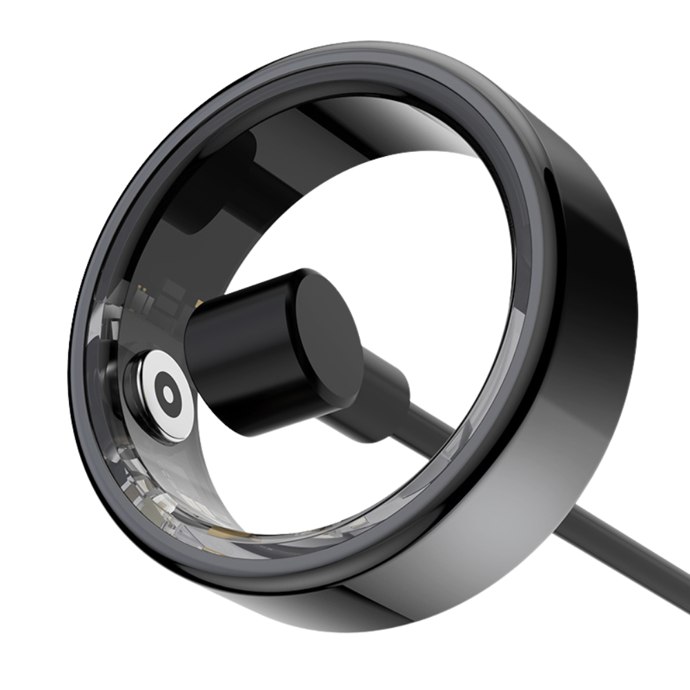 Moderne smartring med elegant design og toppmoderne teknologi for omfattende helseovervåking.