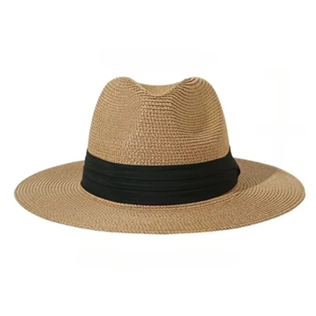 Hvit/beige Panama hatt til herre. En elegant og tidløs hodeplagg som beskytter mot solen.