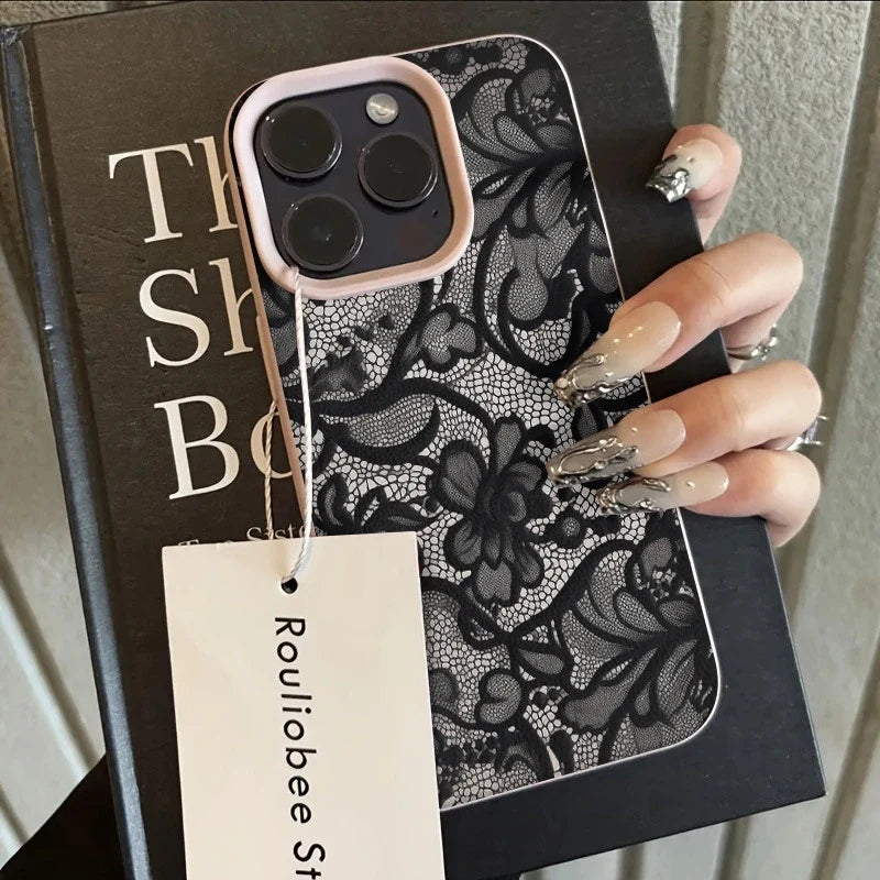 Blondemønstret iPhone-cover. En elegant og beskyttende mobiltelefonveske som er en flott gaveidé.