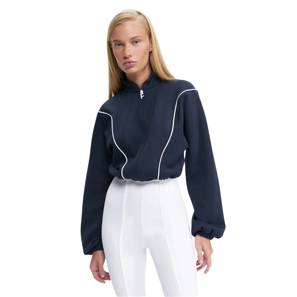 Varm og komfortabel langermet jumpsuit med rullekrage for dame. Ideell helkroppsdress.