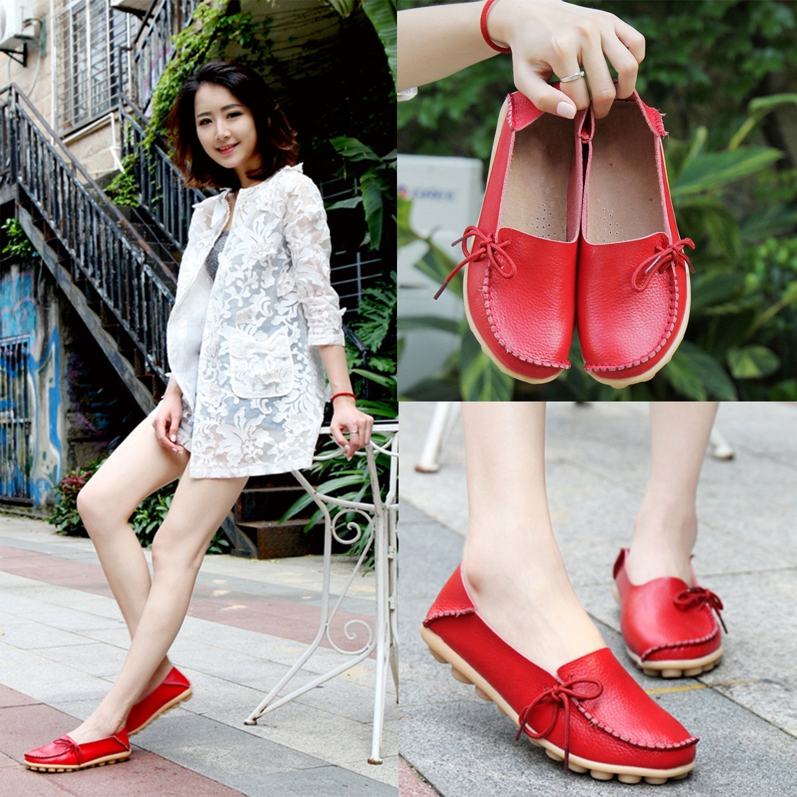 Elegante loafers for kvinner, komfortable slip-on sommersko. Perfekte for mote og fritid.