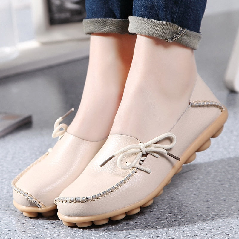 Elegante loafers for kvinner, trendy sommersko med slip-on design. Perfekt for motebevisste.