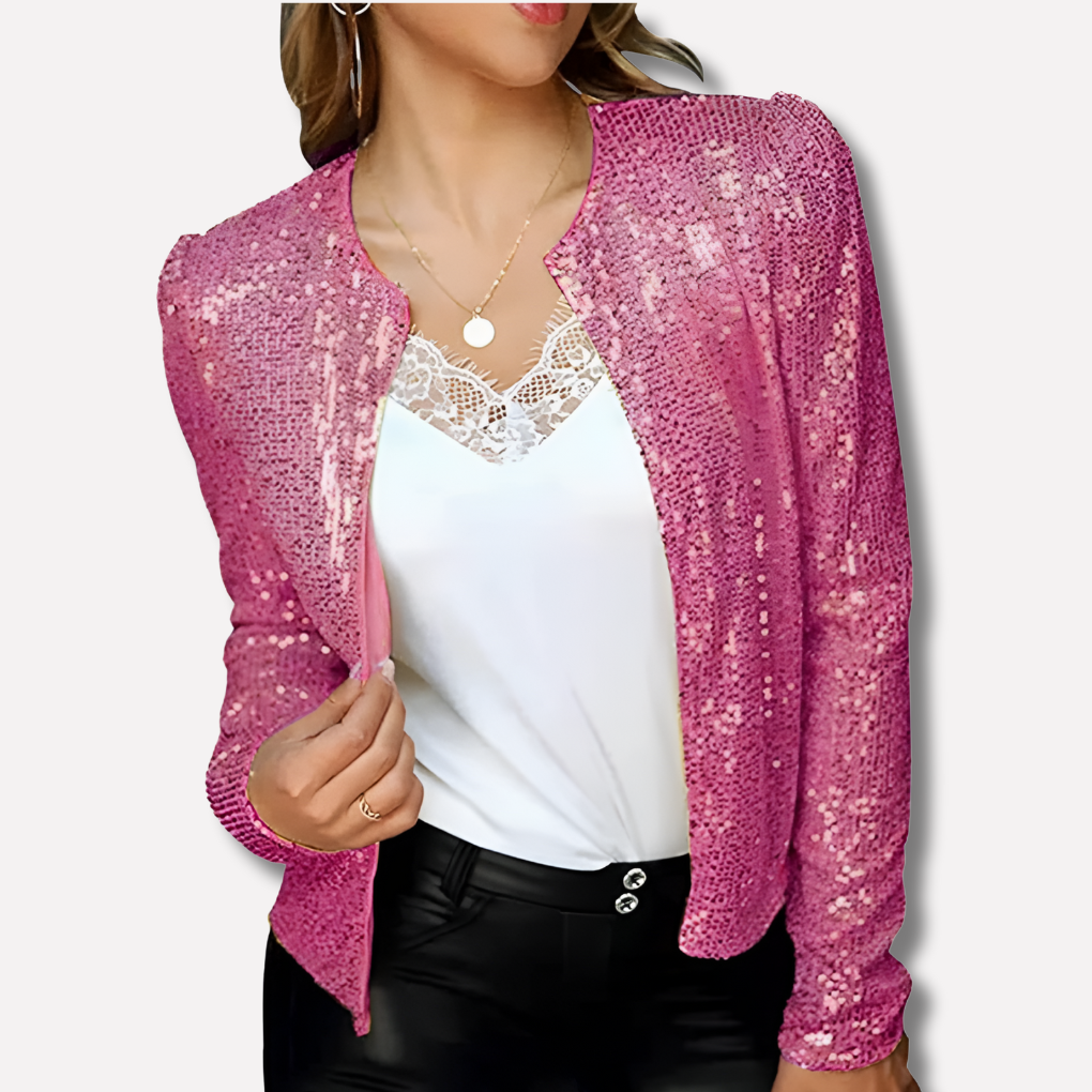 Klassisk kvinners blazer; elegant, formell og allsidig for både kontor og festantrekk. En tidløs jakke.